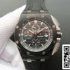 Audemars Piguet Royal Oak Offshore 26400AU OO A002CA 01 1 1 Best Edition JF Factory Musta kellotaulu EU Kellokauppa 6829 Audemars Piguet Royal Oak Offshore 26400AU.OO.A002CA.01 1:1 Best Edition JF Factory Musta kellotaulu