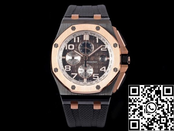 ساعة أوديمار بيغيت رويال أوك أوفشور 26405NR OO A002CA 01 1 1 1 أفضل إصدار RS Factory Rose Gold EU متجر ساعات أوديمار بيغيت رويال أوك أوفشور 26405NR.OO.A002CA.01 1:1 أفضل إصدار RS Factory Rose Gold