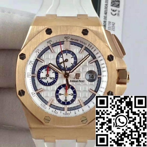 Audemars Piguet Royal Oak Offshore 26408OR OO A010CA 01 JF Factory 1 1 Best Edition Swiss ETA3126 White Dial EU Watch Store 2174 Audemars Piguet Royal Oak Offshore 26408OR.OO.A010CA.01 JF Factory 1:1 Best Edition Swiss ETA3126 White Dial