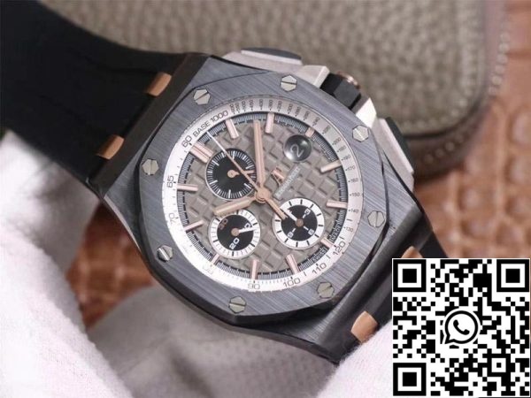 Audemars Piguet Royal Oak Offshore 26415CE OO A002CA 01 1:1 Best Edition JF Factory Black Ceramic Swiss ETA7750 EU Watch Store 1965 Audemars Piguet Royal Oak Offshore 26415CE.OO.A002CA.01 1:1 Best Edition JF Factory Black Ceramic Swiss ETA7750