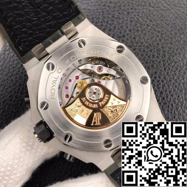 Audemars Piguet Royal Oak Offshore 26470ST OO A104CR 01 1 1 Best Edition JF Factory tummanharmaa kellotaulu EU kellokauppa 7770 Audemars Piguet Royal Oak Offshore 26470ST.OO.A104CR.01 1:1 Best Edition JF Factory tummanharmaa kellotaulu