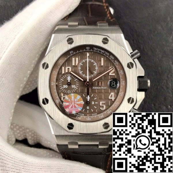 Audemars Piguet Royal Oak Offshore 26470ST OO A820CR 01 1 1 Najboljša izdaja JF Factory Brown Dial EU Watch Store 7819 Audemars Piguet Royal Oak Offshore 26470ST.OO.A820CR.01 1:1 Best Edition JF Factory Brown Dial