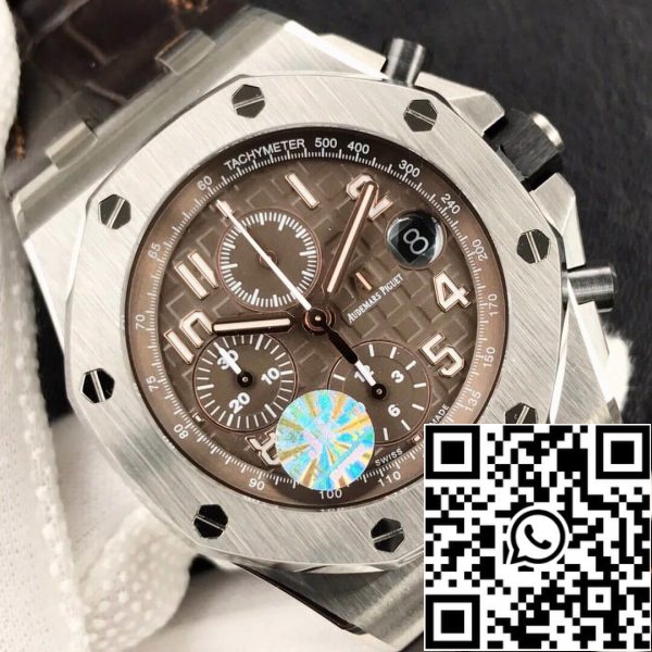 Audemars Piguet Royal Oak Offshore 26470ST OO A820CR 01 1 1 Best Edition JF Factory Brown Dial EU Watch Store 7827 Audemars Piguet Royal Oak Offshore 26470ST.OO.A820CR.01 1:1 Best Edition JF Factory Brown Dial