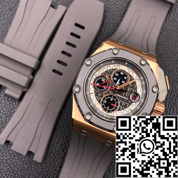 Audemars Piguet Royal Oak Offshore 26568OM OO A004CA 01 1 1 Best Edition JF Factory Rose Gold EU Watch Store 2873 Audemars Piguet Royal Oak Offshore 26568OM.OO.A004CA.01 1:1 Best Edition JF Factory Rose Gold