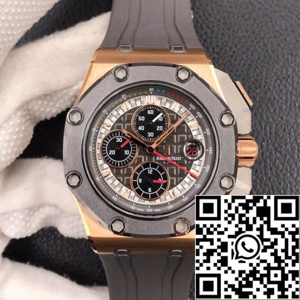 Audemars Piguet Royal Oak Offshore 26568OM OO A004CA 01 1 1 Migliore Edizione JF Fabbrica Oro Rosa EU Watch Store 3038 Audemars Piguet Royal Oak Offshore 26568OM.OO.A004CA.01 1:1 Migliore Edizione JF Fabbrica Oro Rosa