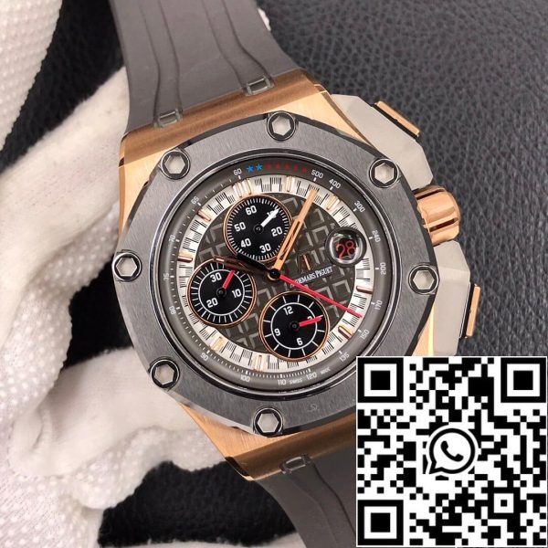 Audemars Piguet Royal Oak Offshore 26568OM OO A004CA 01 1 1 Best Edition JF Factory Rose Gold EU Watch Store 5213 Audemars Piguet Royal Oak Offshore 26568OM.OO.A004CA.01 1:1 Best Edition JF Factory Rose Gold