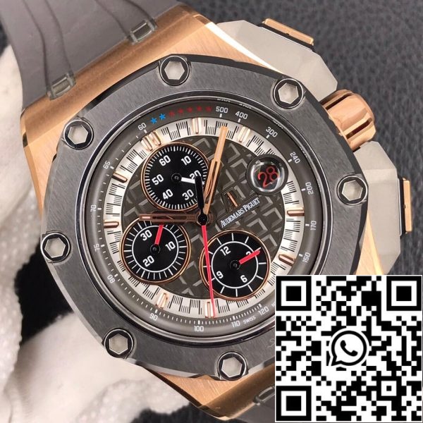 Audemars Piguet Royal Oak Offshore 26568OM OO A004CA 01 1 1 Best Edition JF Factory Rose Gold EU Watch Store 6717 Audemars Piguet Royal Oak Offshore 26568OM.OO.A004CA.01 1:1 Best Edition JF Factory Rose Gold