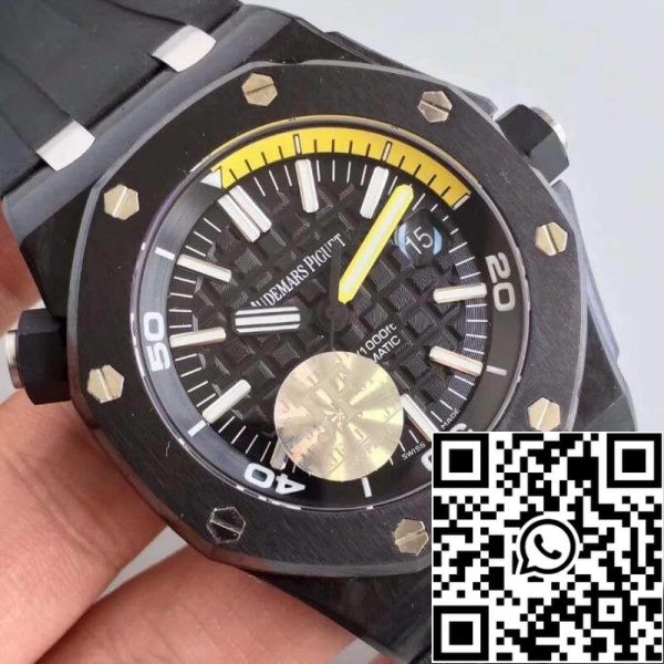 Audemars Piguet Royal Oak Offshore Diver 15706AU OO A002CA 01 JF Factory 1 1 Best Edition svájci ETA3120 fekete számlap EU Watch Store 4975 Audemars Piguet Royal Oak Offshore Diver 15706AU.OO.A002CA.01 JF Factory 1:1 Best Edition svájci ETA3120 fekete számlap