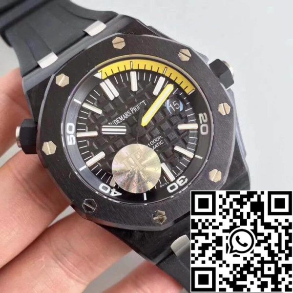 Audemars Piguet Royal Oak Offshore Diver 15706AU OO A002CA 01 JF Factory 1 1 Best Edition svájci ETA3120 fekete számlap EU Watch Store 8509 Audemars Piguet Royal Oak Offshore Diver 15706AU.OO.A002CA.01 JF Factory 1:1 Best Edition svájci ETA3120 fekete számlap