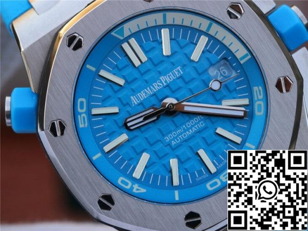 Audemars Piguet Royal Oak Offshore Diver 15710ST OO A032CA 01 1 1 Най-добро издание JF Factory Blue Dial EU Watch Store 307 Audemars Piguet Royal Oak Offshore Diver 15710ST.OO.A032CA.01 1:1 Най-добро издание JF Factory Blue Dial