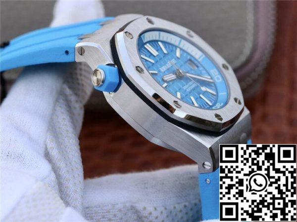 Audemars Piguet Royal Oak Offshore Diver 15710ST OO A032CA 01 1 1 Best Edition JF Factory Blue Dial EU-Horlogeswinkel 4240 Audemars Piguet Royal Oak Offshore Diver 15710ST.OO.A032CA.01 1:1 Best Edition JF Factory Blue Dial