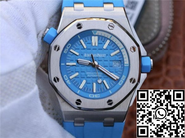 Audemars Piguet Royal Oak Offshore Diver 15710ST OO A032CA 01 1 1 Best Edition JF Factory Blue Dial EU Watch Store 7316 Audemars Piguet Royal Oak Offshore Diver 15710ST.OO.A032CA.01 1:1 Best Edition JF Factory Blue Dial