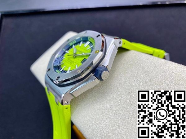 Audemars Piguet Royal Oak Offshore Diver 15710ST OO A038CA 01 JF Factory 1 1 Mejor Edición Suiza ETA3120 Esfera Verde Texturada EU Watch Store 2621 Audemars Piguet Royal Oak Offshore Diver 15710ST.OO.A038CA.01 JF Factory 1 1 Mejor Edición Suiza ETA3120 Esfera Verde Texturada