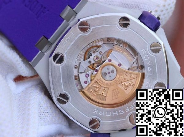 Audemars Piguet Royal Oak Offshore Diver 15710ST OO A077CA 01 1 1 Best Edition Sveitsin ETA3120 Superlumed Purple kuvioitu kellotaulu EU Watch Store 8859 Audemars Piguet Royal Oak Offshore Diver 15710ST.OO.A077CA.01 1:1 Best Edition Sveitsin ETA3120 Superlumed Purple kuvioitu kellotaulu