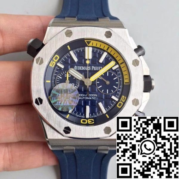 Audemars Piguet Royal Oak Offshore Diver 26703ST OO A027CA 01 JF Factory 1 1 Best Edition Swiss ETA3120 Blue Dial EU Watch Store 7290 Audemars Piguet Royal Oak Offshore Diver 26703ST.OO.A027CA.01 JF Factory 1:1 Best Edition Swiss ETA3120 Blue Dial