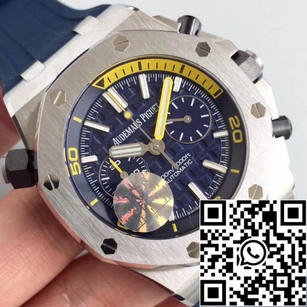 Audemars Piguet Royal Oak Offshore Diver 26703ST OO A027CA 01 JF Factory 1 1 Best Edition Swiss ETA3120 Blue Dial EU Watch Store 7463 Audemars Piguet Royal Oak Offshore Diver 26703ST.OO.A027CA.01 JF Factory 1:1 Best Edition Swiss ETA3120 Blue Dial