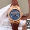 Audemars Piguet Royal Oak Calendário Perpétuo 26574 1 1 Melhor Edição JF Fábrica Ouro Rosa Mostrador Azul EU Watch Store 1187 Audemars Piguet Royal Oak Calendário Perpétuo 26574 1:1 Melhor Edição JF Fábrica Ouro Rosa Mostrador Azul