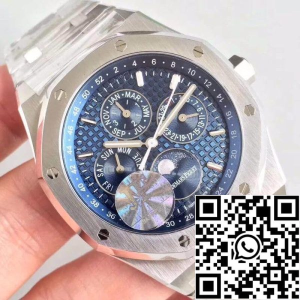 Audemars Piguet Royal Oak Perpetual Calendar 26574ST OO 1220ST 02 JF Factory 1:1 Best Edition Swiss ETA5134 EU Watch Store 8151 Audemars Piguet Royal Oak Perpetual Calendar 26574ST.OO.1220ST.02 JF Factory 1:1 Best Edition Swiss ETA5134