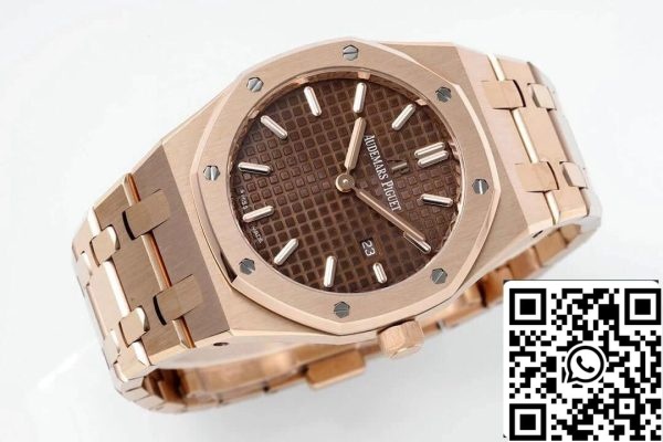 Audemars Piguet Royal Oak Quartz 33MM 67650OR OO 1261OR 01 1 1 Najboljša izdaja ZF Factory Brown Dial EU Watch Store 575 Audemars Piguet Royal Oak Quartz 33MM 67650OR.OO.1261OR.01 1:1 Najboljša izdaja ZF Factory Brown Dial