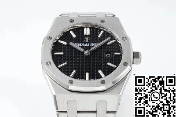 Audemars Piguet Royal Oak Quartz 33MM 67650ST OO 1261ST 01 1 1 Best Edition ZF Factory musta kellotaulu EU Watch Store 4311 Audemars Piguet Royal Oak Quartz 33MM 67650ST.OO.1261ST.01 1:1 Best Edition ZF Factory musta kellotaulu