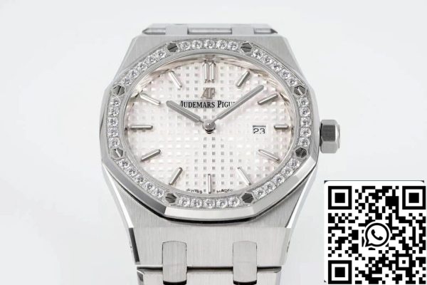 Audemars Piguet Royal Oak Quarzo 33MM 67651ST ZZ 1261ST 01 1 1 Migliore Edizione ZF Fabbrica Lunetta Diamante EU Watch Store 103 Audemars Piguet Royal Oak Quarzo 33MM 67651ST.ZZ.1261ST.01 1:1 Migliore Edizione ZF Fabbrica Lunetta Diamante