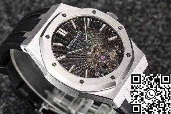 Audemars Piguet Royal Oak Tourbillon 1 1 Best Edition R8 Factory V3 Μαύρο λουράκι EU Watch Store 6307 Audemars Piguet Royal Oak Tourbillon 1:1 Best Edition R8 Factory V3 Μαύρο λουράκι