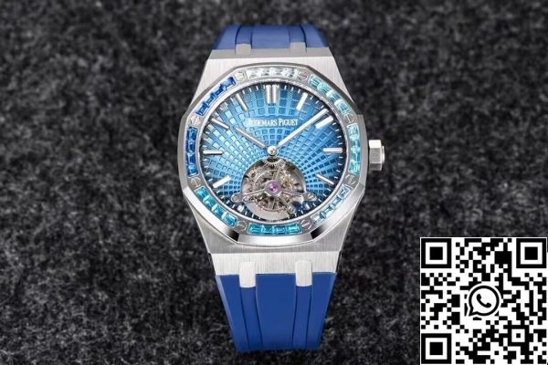 Audemars Piguet Royal Oak Tourbillon 1 1 Mejor Edición R8 Factory V3 Correa Azul EU Watch Store 7625 Audemars Piguet Royal Oak Tourbillon 1 1 Mejor Edición R8 Factory V3 Correa Azul