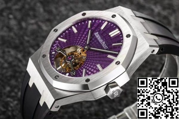 Audemars Piguet Royal Oak Tourbillon 1 1 Най-доброто издание R8 Factory V3 Purple Dial EU Watch Store 515 Audemars Piguet Royal Oak Tourbillon 1:1 Най-доброто издание R8 Factory V3 Purple Dial