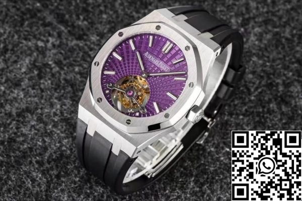 Audemars Piguet Royal Oak Tourbillon 1 1 Best Edition R8 Factory V3 Purple Dial EU-Horlogewinkel 519 Audemars Piguet Royal Oak Tourbillon 1 1 Best Edition R8 Factory V3 Purple Dial