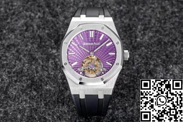 Audemars Piguet Royal Oak Tourbillon 1:1 Best Edition R8 Factory V3 Purple Dial EU Watch Store 8507 Audemars Piguet Royal Oak Tourbillon 1:1 Best Edition R8 Factory V3 Purple Dial