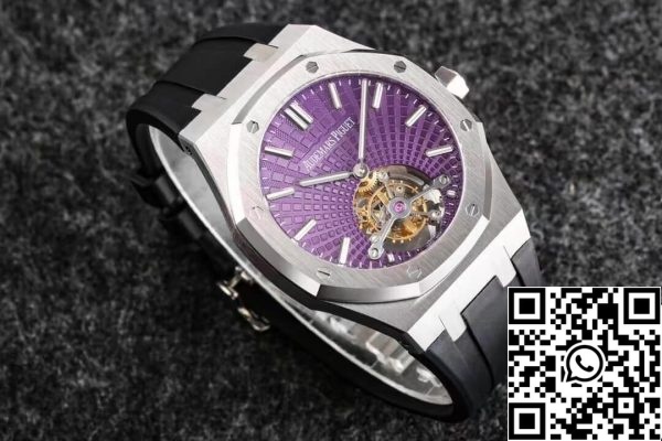 Audemars Piguet Royal Oak Tourbillon 1 1 Best Edition R8 Factory V3 Purple Dial EU-Horlogewinkel 999 Audemars Piguet Royal Oak Tourbillon 1 1 Best Edition R8 Factory V3 Purple Dial