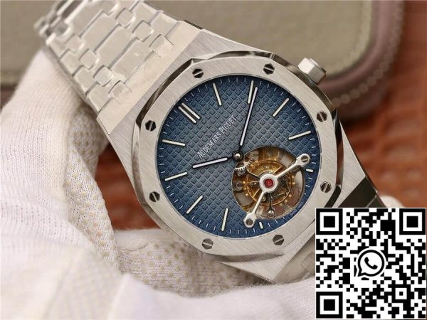 Audemars Piguet Royal Oak Tourbillon 26510IP OO 1220IP 01 1 1 Best Edition R8 Factory Blue Gradient Dial EU-Horlogeswinkel 292 Audemars Piguet Royal Oak Tourbillon 26510IP.OO.1220IP.01 1:1 Best Edition R8 Factory Blue Gradient Dial