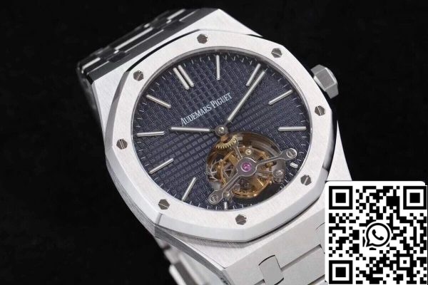 Audemars Piguet Royal Oak Tourbillon 26510ST OO 1220ST 01 1 1 Mejor Edición R8 Factory Esfera Azul EU Watch Store 9670 Audemars Piguet Royal Oak Tourbillon 26510ST.OO.1220ST.01 1:1 Mejor Edición R8 Factory Esfera Azul