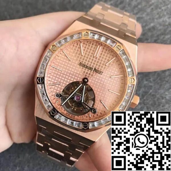 Audemars Piguet Royal Oak Tourbillon 26514OR ZZ 1220OR 01 1 1 Best Edition R8 Factory Gold Dial EU kellokauppa 5445 Audemars Piguet Royal Oak Tourbillon 26514OR.ZZ.1220OR.01 1:1 Best Edition R8 Factory Gold Dial