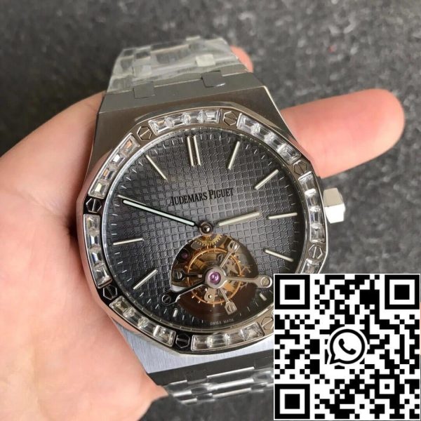 Audemars Piguet Royal Oak Tourbillon 26516PT ZZ 1220PT 01 1 1 Best Edition R8 Factory Diamond EU Sklep z zegarkami 2040 Audemars Piguet Royal Oak Tourbillon 26516PT.ZZ.1220PT.01 1:1 Best Edition R8 Factory Diamond