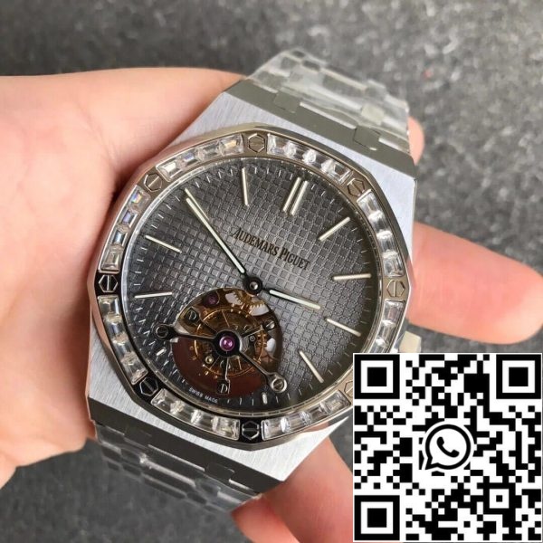 Audemars Piguet Royal Oak Tourbillon 26516PT ZZ 1220PT 01 1 1 Best Edition R8 Factory Diamond EU Boutique en ligne de montres 4958 Audemars Piguet Royal Oak Tourbillon 26516PT.ZZ.1220PT.01 1:1 Best Edition R8 Factory Diamond