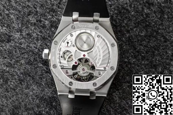 Audemars Piguet Royal Oak Tourbillon 26521BC ZZ 1220BC 01 1 1 Beste Editie R8 Fabriek Zwarte Wijzerplaat EU-Horlogeswinkel 9813 Audemars Piguet Royal Oak Tourbillon 26521BC.ZZ.1220BC.01 1:1 Beste Editie R8 Fabriek Zwarte Wijzerplaat