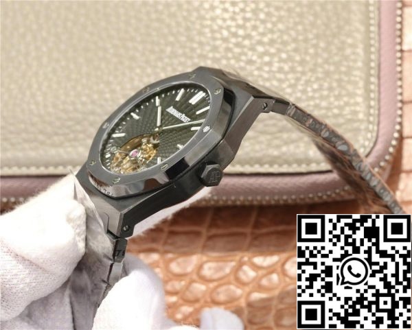 Audemars Piguet Royal Oak Tourbillon 26522CE OO 1225CE 01 1 1 Best Edition R8 Factory Musta Keraaminen EU kellokauppa 5852 Audemars Piguet Royal Oak Tourbillon 26522CE.OO.1225CE.01 1:1 Best Edition R8 Factory Musta Keraaminen