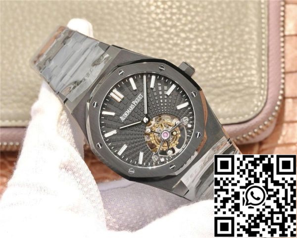 Audemars Piguet Royal Oak Tourbillon 26522CE OO 1225CE 01 1 1 Beste Editie R8 Fabriek Zwart Keramiek EU-Horlogewinkel 8998 Audemars Piguet Royal Oak Tourbillon 26522CE.OO.1225CE.01 1:1 Beste Editie R8 Fabriek Zwart Keramiek