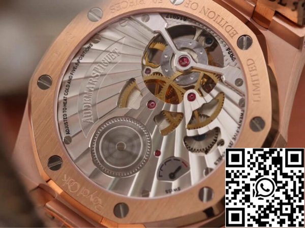 Audemars Piguet Royal Oak Tourbillon 26522OR OO 1220OR 01 1 1 Най-добро издание JF Factory Blue Dial EU Watch Store 8724 Audemars Piguet Royal Oak Tourbillon 26522OR.OO.1220OR.01 1:1 Най-добро издание JF Factory Blue Dial