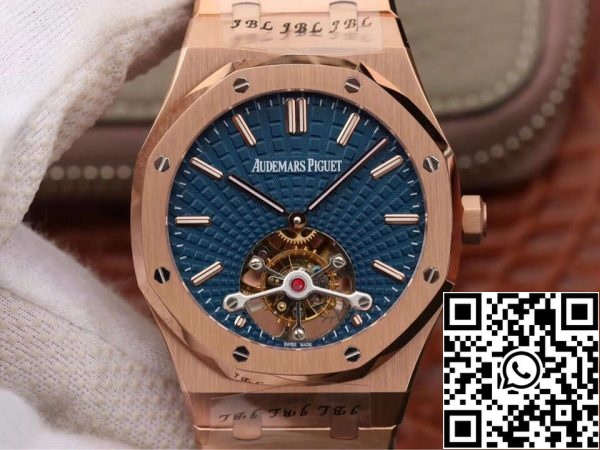 Audemars Piguet Royal Oak Tourbillon 26522OR OO 1220OR 01 1 1 Best Edition JF Factory Blue Dial EU Watch Store 9478 Audemars Piguet Royal Oak Tourbillon 26522OR.OO.1220OR.01 1:1 Best Edition JF Factory Blue Dial