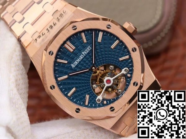 Audemars Piguet Royal Oak Tourbillon 26522OR OO 1220OR 01 1 1 Best Edition JF Factory Blue Dial EU Watch Store 9916 Audemars Piguet Royal Oak Tourbillon 26522OR.OO.1220OR.01 1:1 Best Edition JF Factory Blue Dial