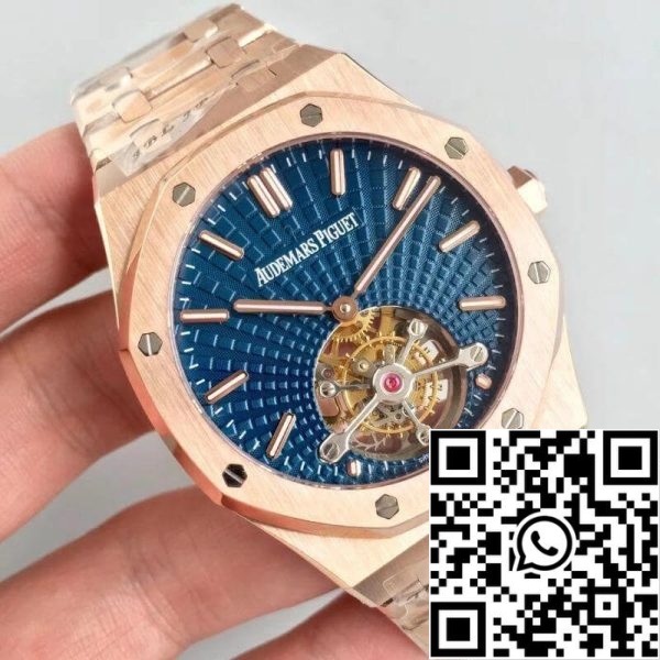 Audemars Piguet Royal Oak Tourbillon 26522OR OO 1220OR 01 R8 Factory 1 1 Mejor Edición Tourbillon Suizo Esfera Azul EU Watch Store 577 Audemars Piguet Royal Oak Tourbillon 26522OR.OO.1220OR.01 R8 Factory 1 1 Mejor Edición Tourbillon Suizo Esfera Azul