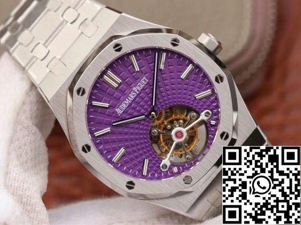 Audemars Piguet Royal Oak Tourbillon 26522ST OO 1220ST 01 1 1 Best Edition JF Factory ruostumaton teräs EU kellokauppa 9131 Audemars Piguet Royal Oak Tourbillon 26522ST.OO.1220ST.01 1:1 Best Edition JF Factory ruostumaton teräs