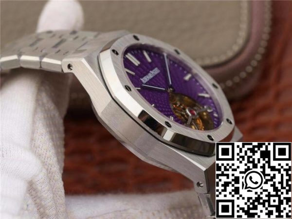 Audemars Piguet Royal Oak Tourbillon 26522ST OO 1220ST 01 R8 Factory 1 1 Migliore Edizione Tourbillon Svizzero Quadrante Viola EU Watch Store 2311 Audemars Piguet Royal Oak Tourbillon 26522ST.OO.1220ST.01 R8 Factory 1:1 Migliore Edizione Tourbillon Svizzero Quadrante Viola