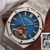 Audemars Piguet Royal Oak Tourbillon 26522TI OO 1220TI 01 1 1 Najlepsza edycja JF Factory Smoky Blue Dial EU Watch Store 1705 Audemars Piguet Royal Oak Tourbillon 26522TI.OO.1220TI.01 1:1 Najlepsza edycja JF Factory Smoky Blue Dial