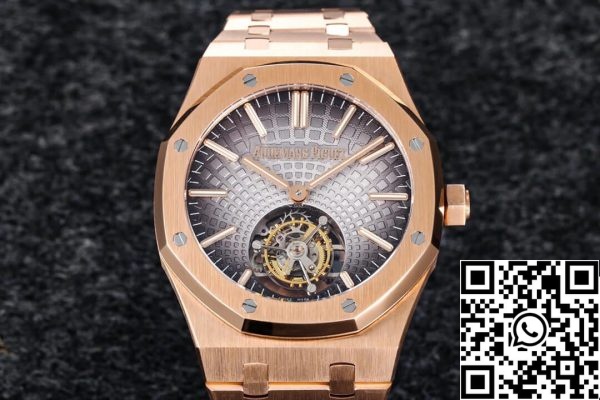 Audemars Piguet Royal Oak Tourbillon 26530OR OO 1220OR 01 1 1 Mejor Edición R8 Factory Esfera Gris EU Watch Store 408 Audemars Piguet Royal Oak Tourbillon 26530OR.OO.1220OR.01 1:1 Mejor Edición R8 Factory Esfera Gris