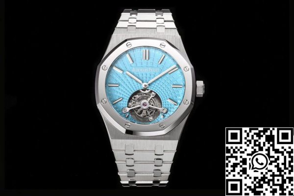 Audemars Piguet Royal Oak Tourbillon 26530PT OO 1220PT 01 1 1 Beste Editie R8 Fabriek Blauwe Wijzerplaat EU-Horlogewinkel 4720 Audemars Piguet Royal Oak Tourbillon 26530PT.OO.1220PT.01 1:1 Beste Editie R8 Fabriek Blauwe Wijzerplaat