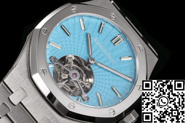 Audemars Piguet Royal Oak Tourbillon 26530PT OO 1220PT 01 1 1 Best Edition R8 Factory Blue Dial US Replica óra 3787 Audemars Piguet Royal Oak Tourbillon 26530PT.OO.1220PT.01 1:1 Best Edition R8 Factory Blue Dial