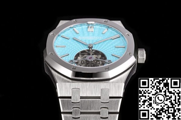 Audemars Piguet Royal Oak Tourbillon 26530PT OO 1220PT 01 1 1 Najboljša izdaja R8 Factory Blue Dial ZDA replika Watch 9214 Audemars Piguet Royal Oak Tourbillon 26530PT.OO.1220PT.01 1: 1 Najboljša izdaja R8 Factory Blue Dial